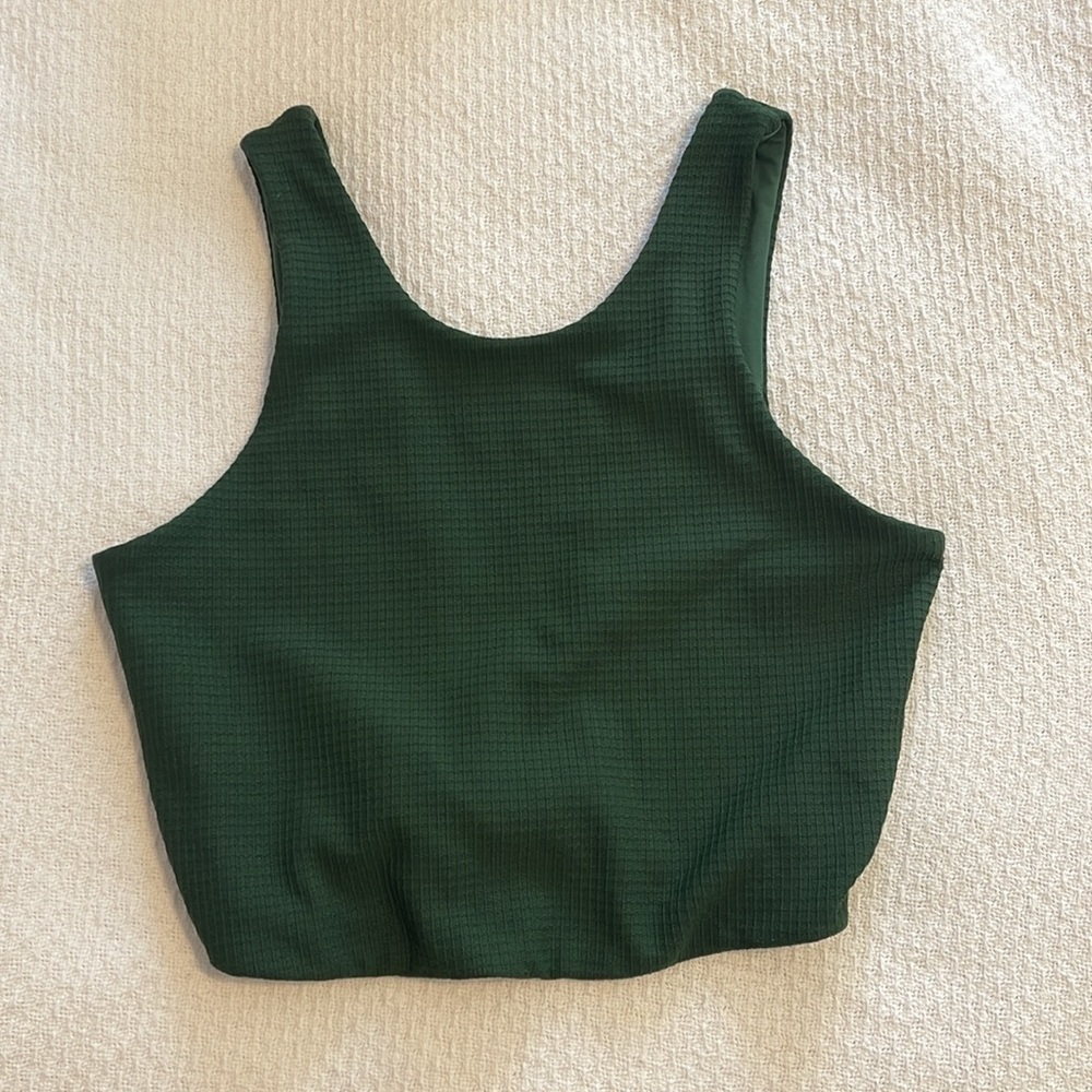 Stone Fox Active Swim Top‎ Sports Bra Hunter Green size XS